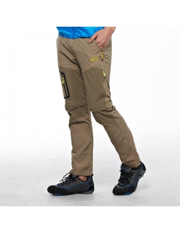 Mens Big Size Spring Summer Outdoor Pants Detachable Water-repellent Sport Shorts