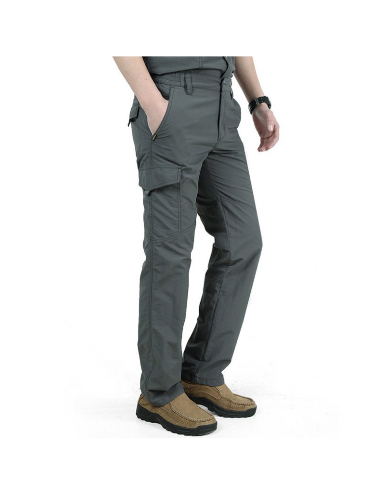 Mens Outdoor Casual Quick Dry Breathable Multi-pocket Military Cargo Pants